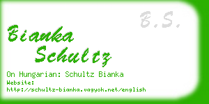 bianka schultz business card